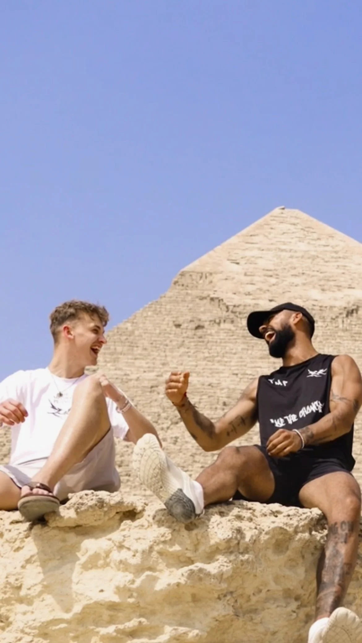 A Podcast at The Great Pyramids of Giza
