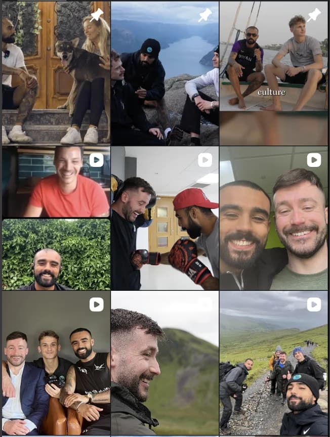 The Be The Change Podcast Instagram grid