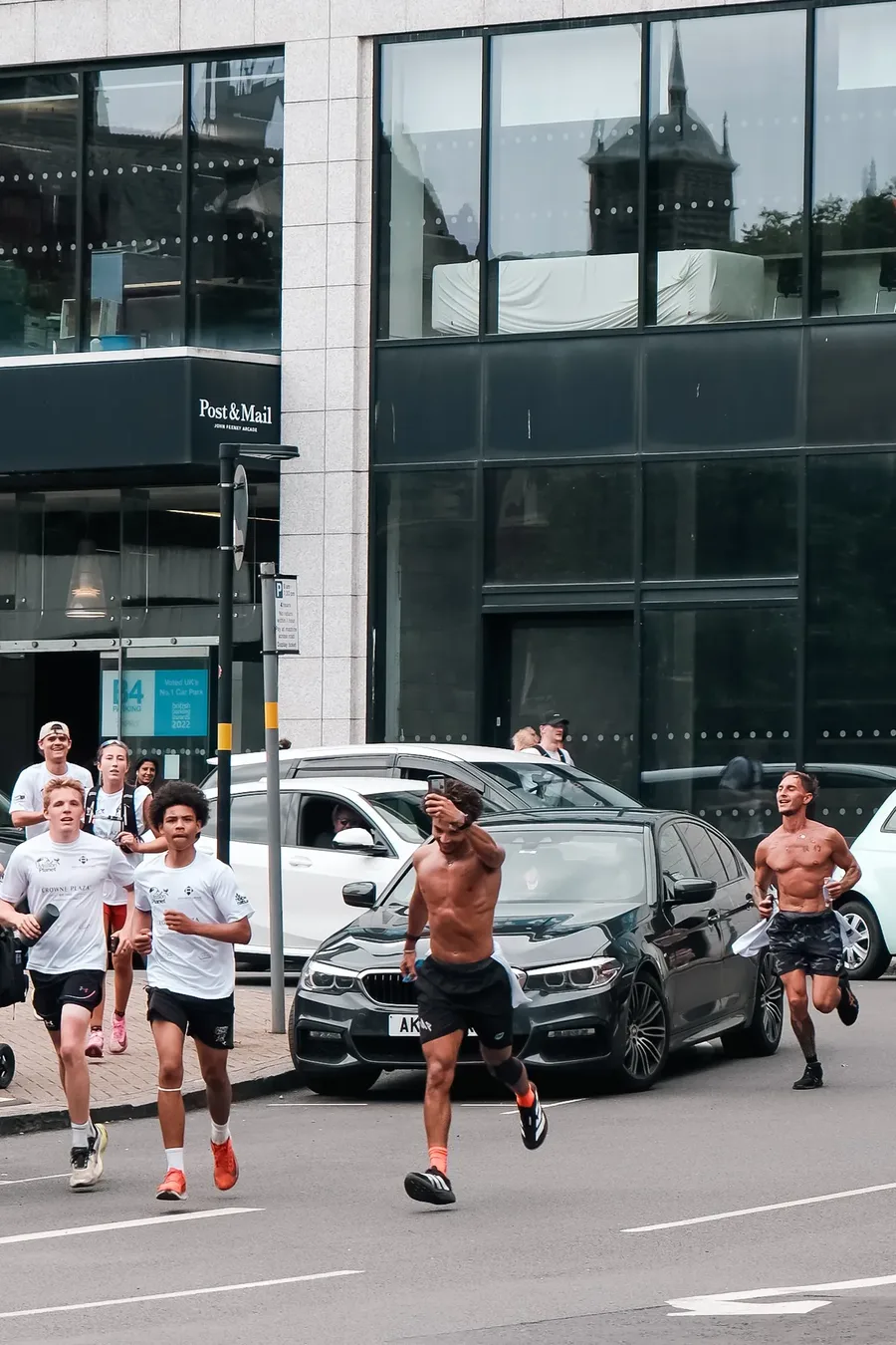 Runners on the road during the 50km ultra